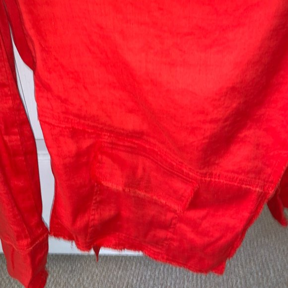 Free People Raw Femme Linen Jacket (Women's Small) - Picture 3 of 9